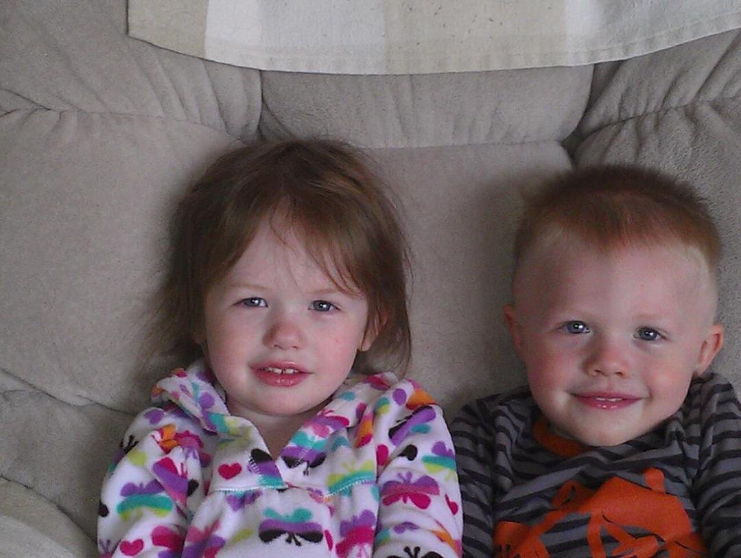My favorite two people in the whole wide world - grandkids!!