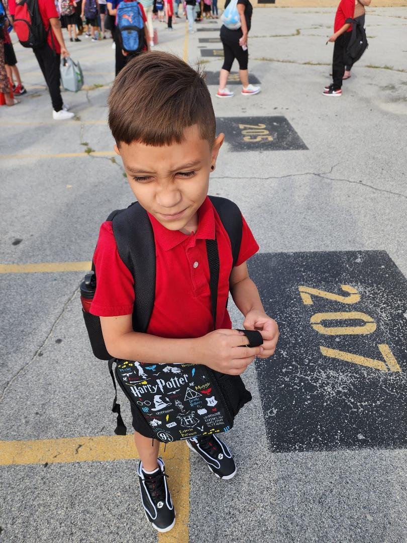 My little man's first day of 4th grade good luck Lucas and god bless love u Michelle Guzman Lora