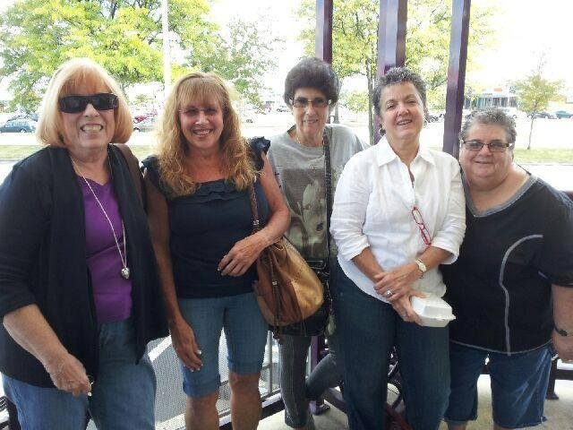 It's Nancy Dunn Stahly, Me, Harriett Harriet Mogul, Donna Slawsky Lacivita and Sue Harris Luboff.