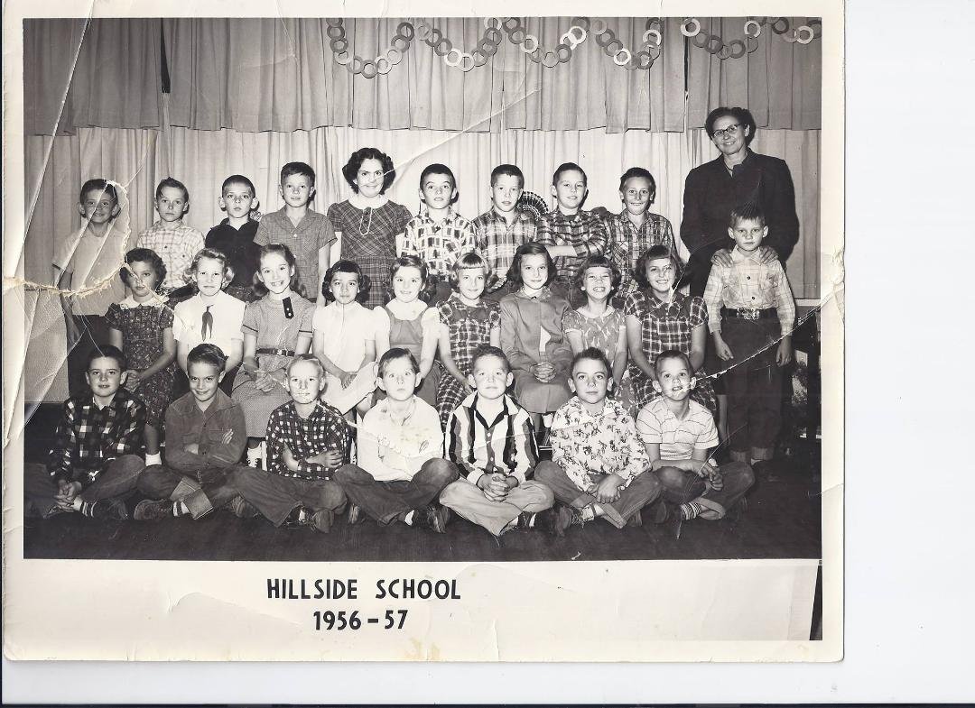 Ok, I found 4th grade class photo. Some I don't remember names anyone remember the ones I didn't tag or I messed up the tag feel free to correct -its only been 58 years!