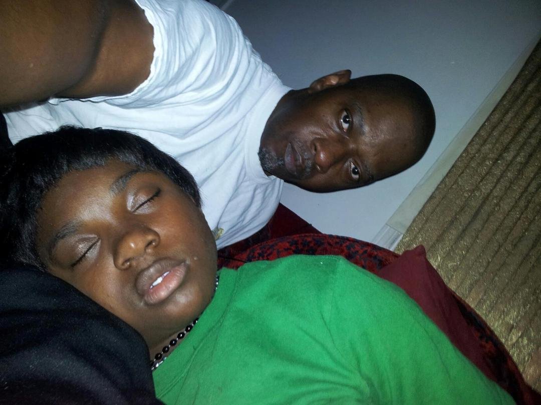 My Yana Boo she so sleepy still like sleeping on me lol :)