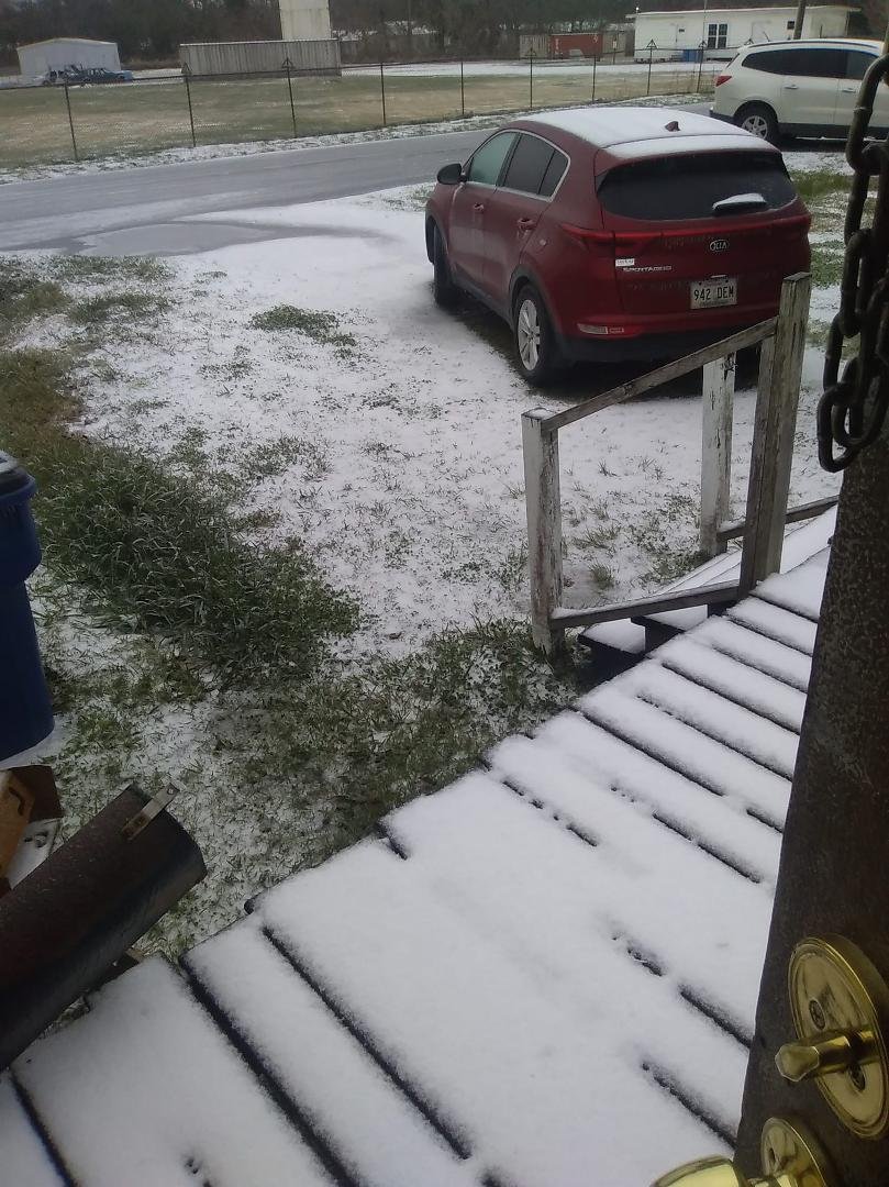 This is what I woke up to this morning ice