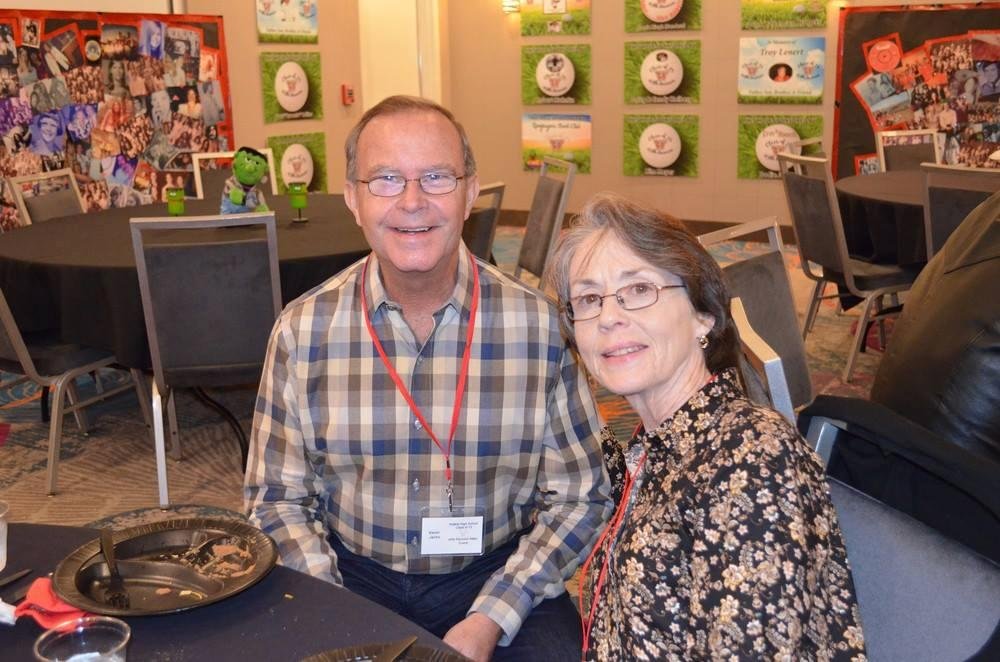 Teresa and I at my 45th Waltrip High School Reunion in Houston.