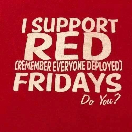 Hey Everyone, Make sure you wear your R.E.D. tomorrow!!!