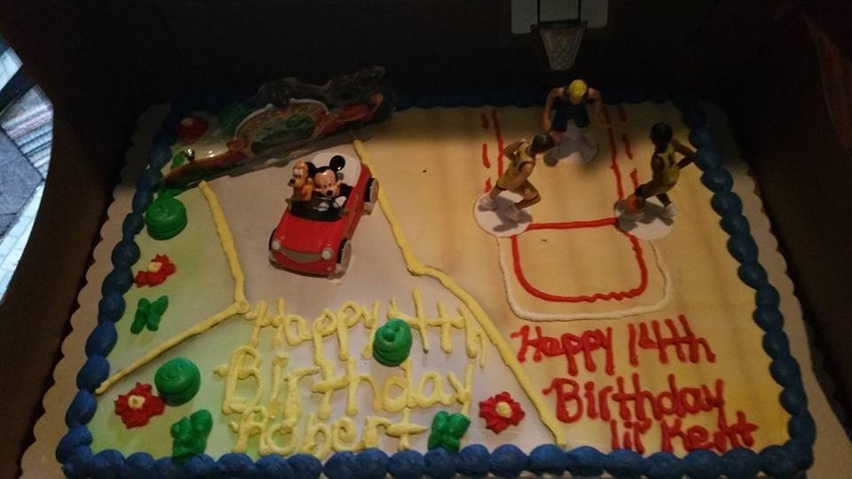 Roberts and Lil Kents b day cake