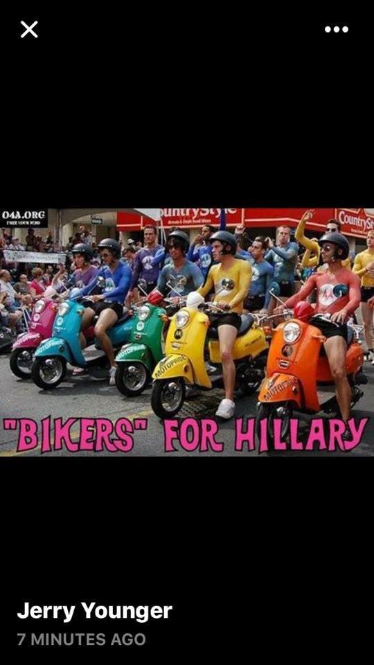 This is Hillary bike gang