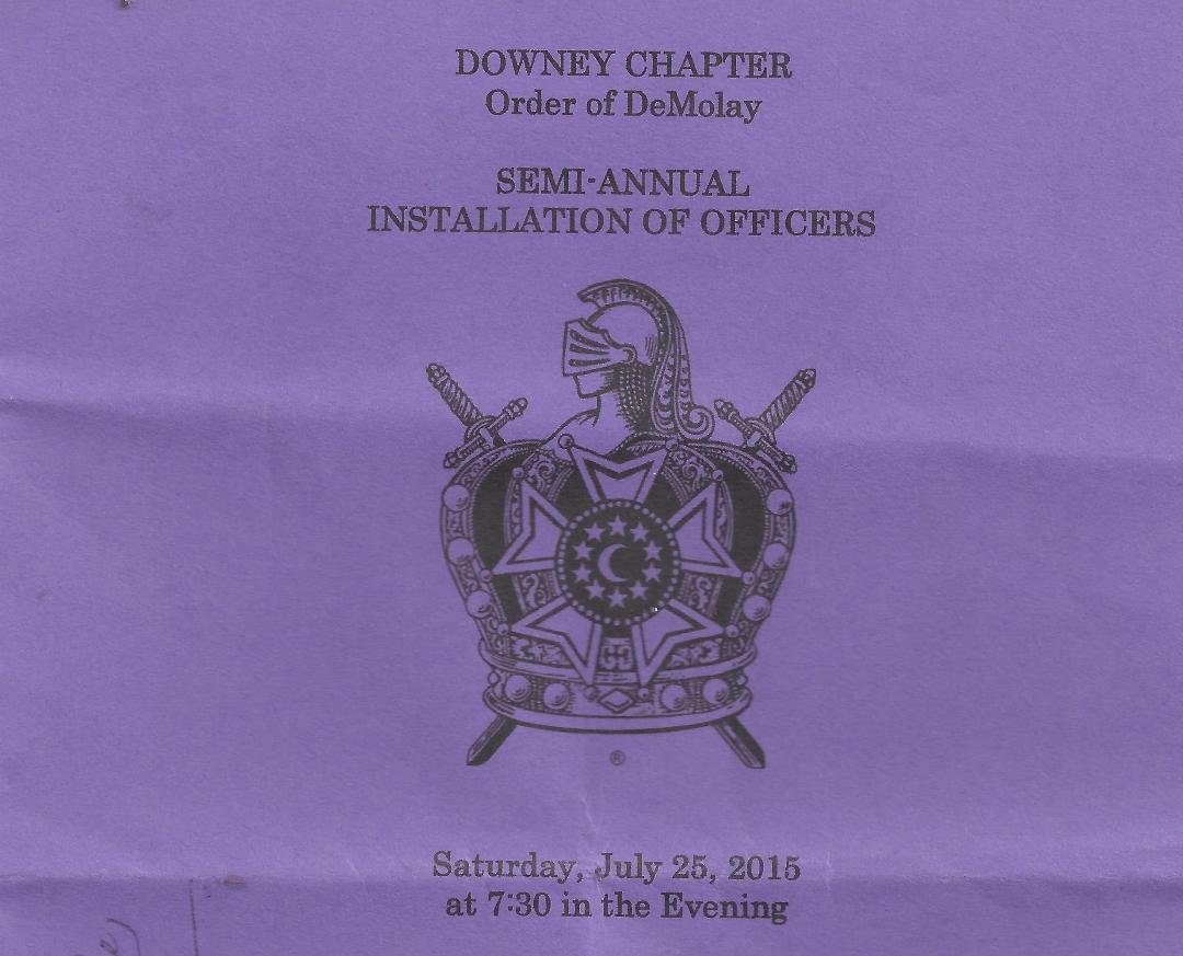 First attendance in 35 years. Installation, dinner and dance.
The ritual was good to hear again. Nothing has changed. They had a Disc jockey for the dance. Oh How young the were. !!
The young boys were shy and clumsy an