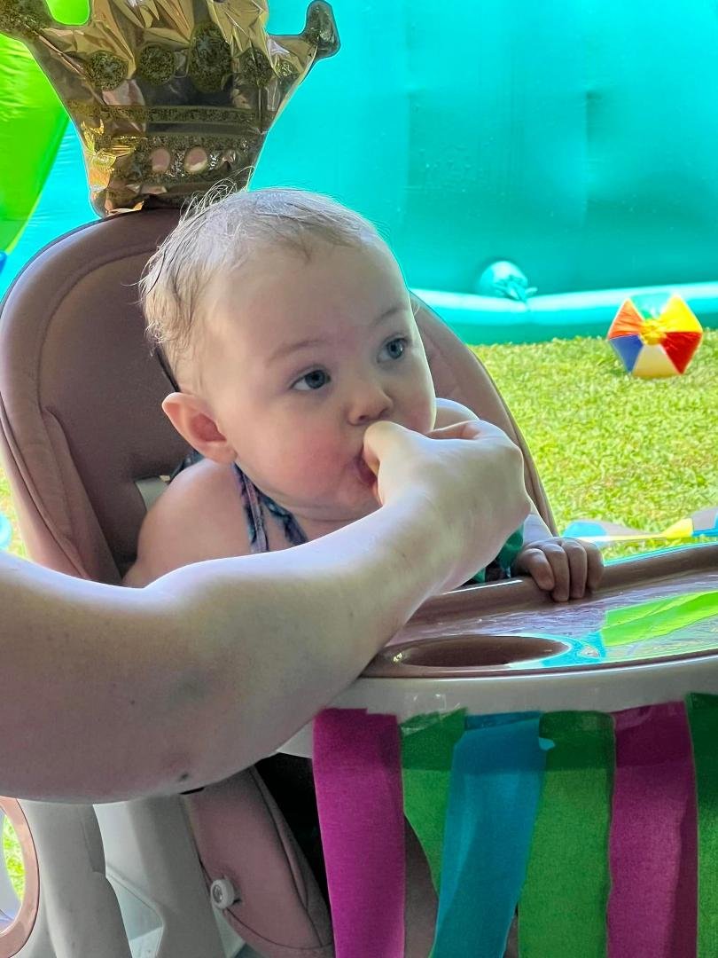 My blue eyed beauty turned a year old on the 7 th. Time is passing so quickly