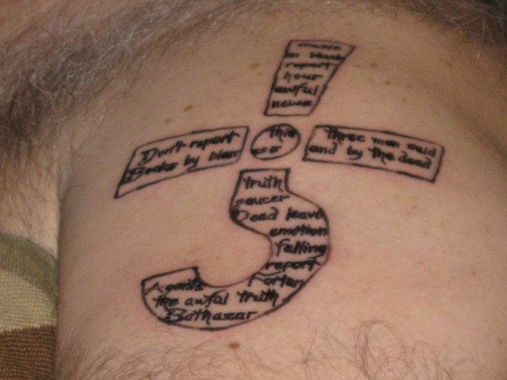 Jennifer gave me a B.O.C. tattoo.