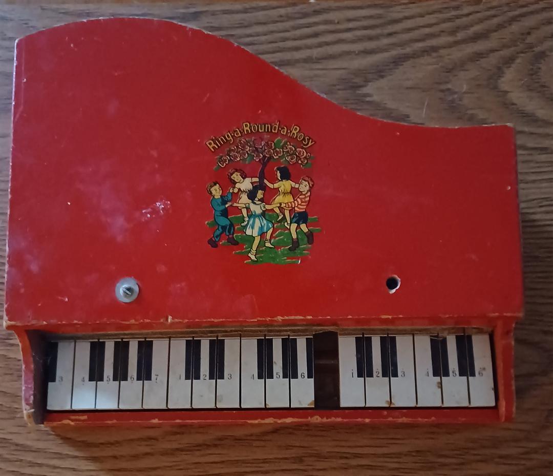 I think it's time for my first piano to go...although it no longer has legs to walk on...