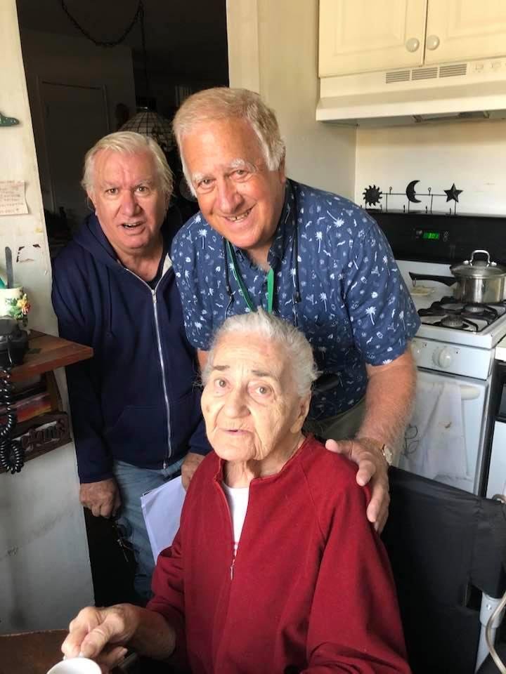 The oldest VOTER in Islip  She is voting Row A