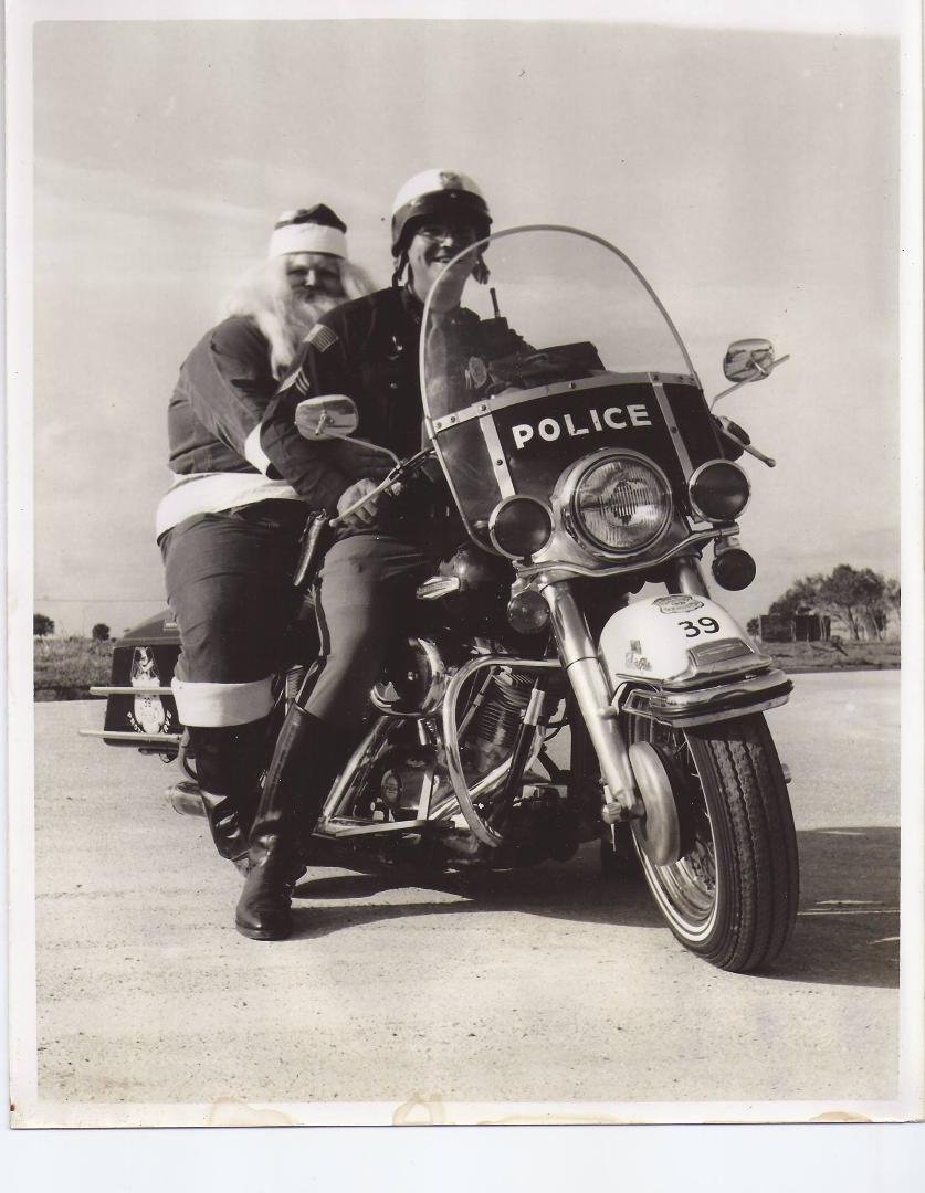 Dug Bishop when he was a sergeant and my brother Gary as Santa. Just a few years ago