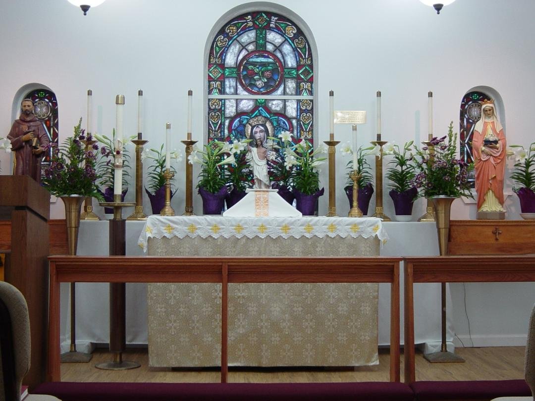 A picture of Easter Sunday morning in the monastery chapel...
