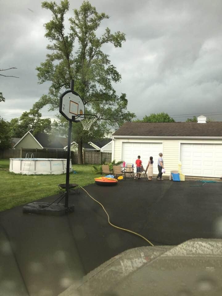 The rain is coming.
