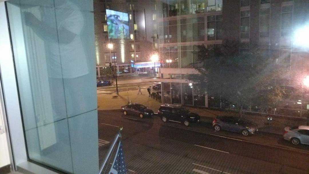 The view from our hotel room