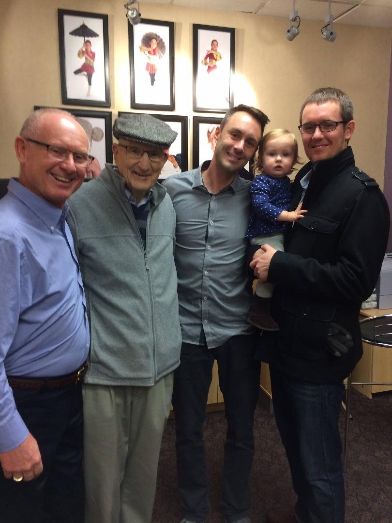 My Dad, Mike, Bryan and Norah. Perfect combination😊