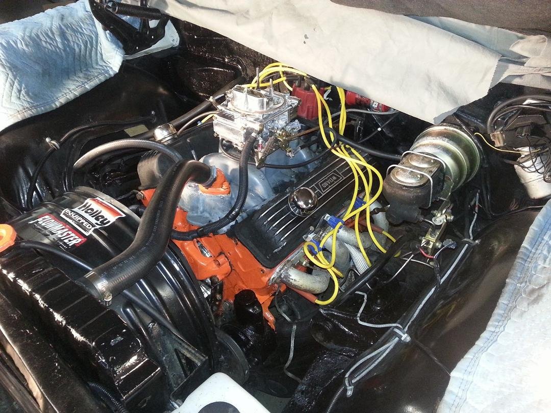 Detailing out the engine compartment it's getting ready