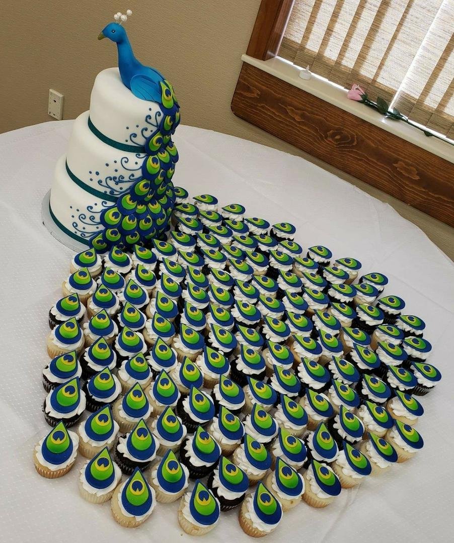 Peacock wedding cake???