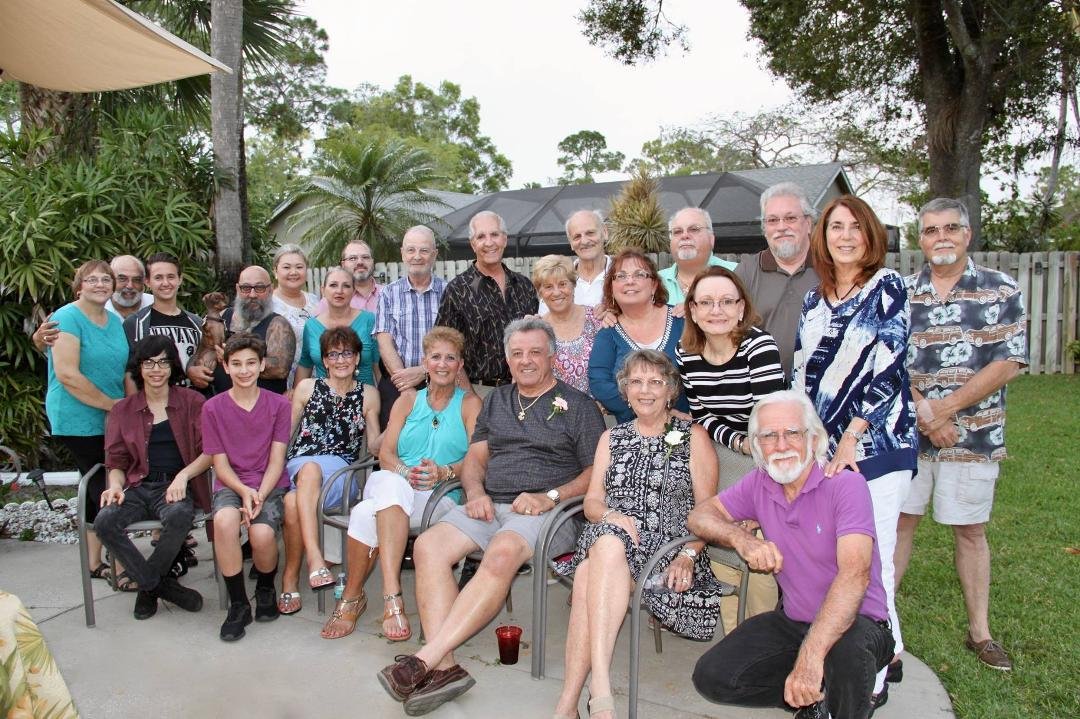 My beautiful, wonderful bride, Gae, conspired with my children (Jim and his wife Carol and their children Jacqui and Aric) and Matt, Jeanine her children Joshua and Dylan, my brother John, cousins (Tina and Anthony, RoseAn
