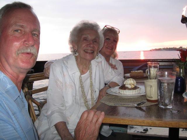 Dinner at sunset on the beach at Kona