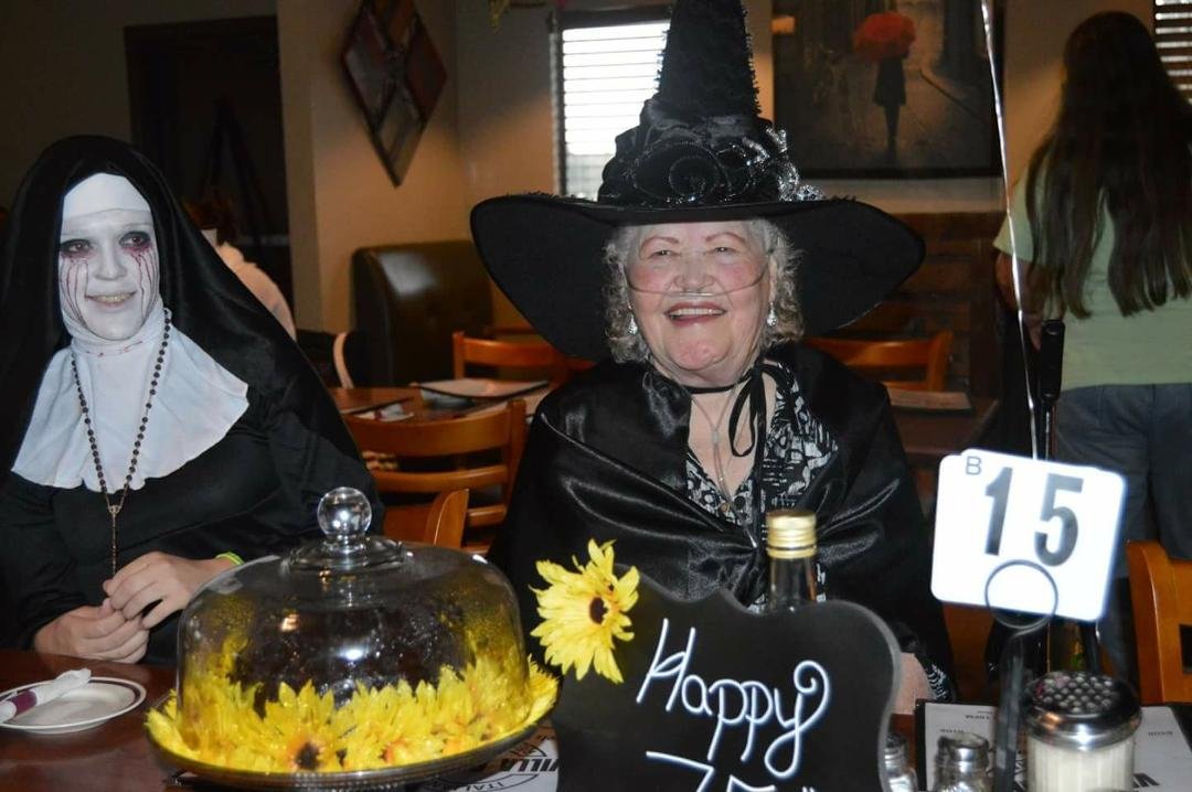 Moms Birthday party on Halloween!
75 yrs last year. Had a great time.