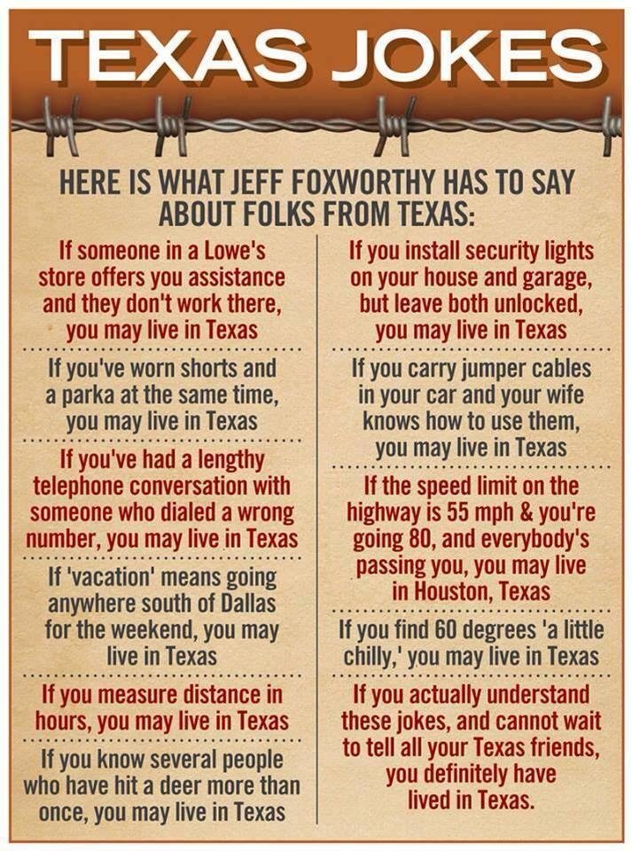 I'm a true Texan!