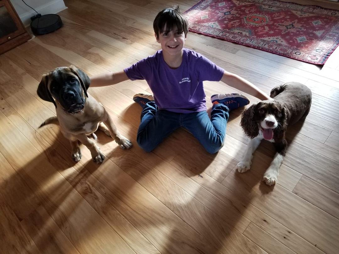 Hannah had a buddy come over to play today!