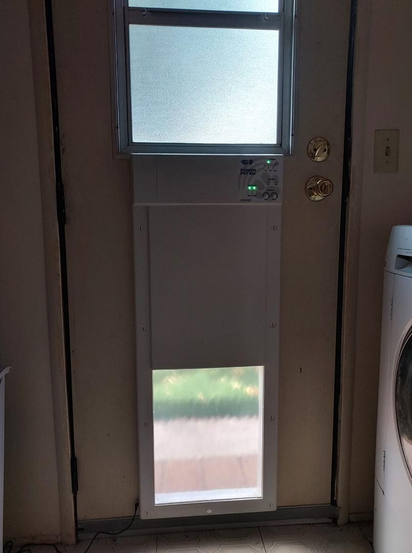 Not to say our dog isn't spoiled now she has a automatic doggie door I wish we had one when I use to drink