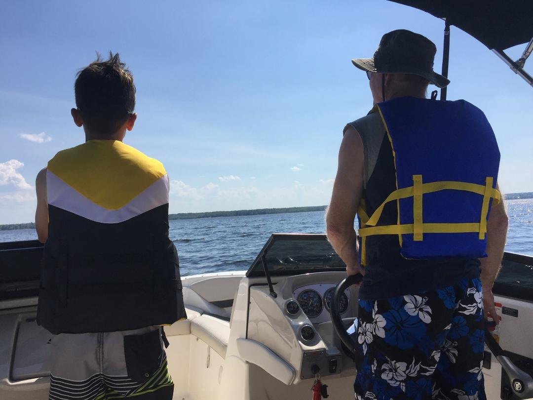 A great day on the water with Ty!