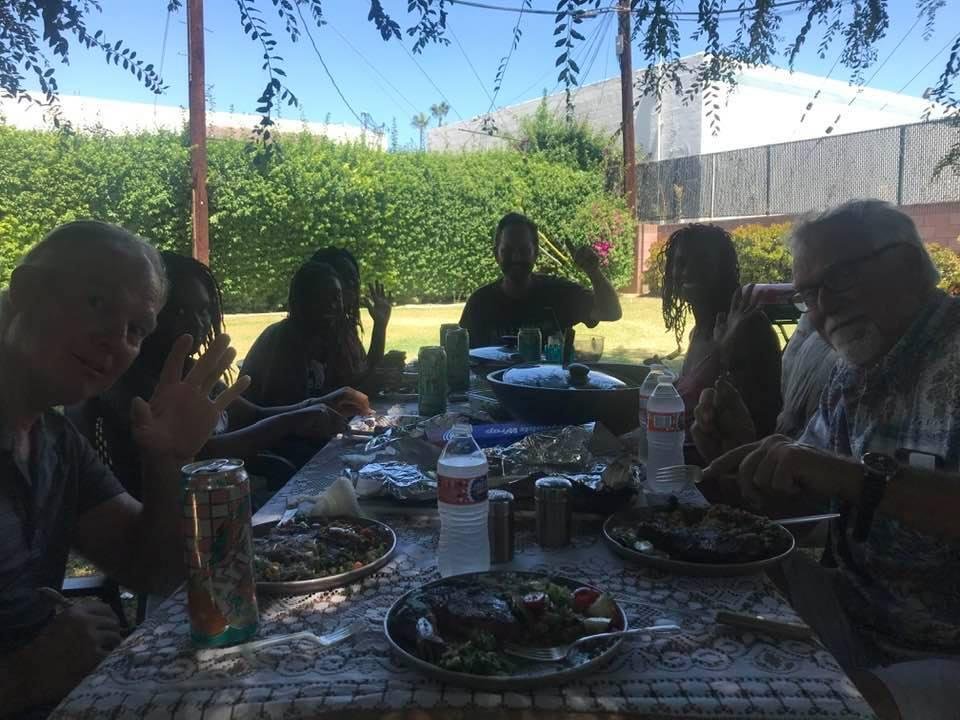 Satiurday with roger Henry david Nelson and family