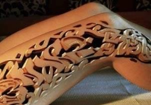 3D ink looks like it was carved