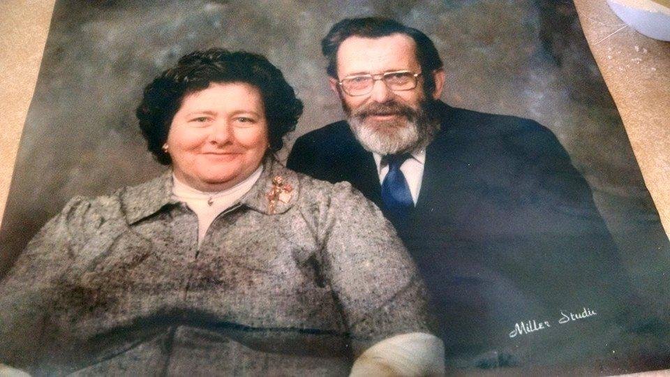 They are together again and smiling together. Love you both mom and dad.