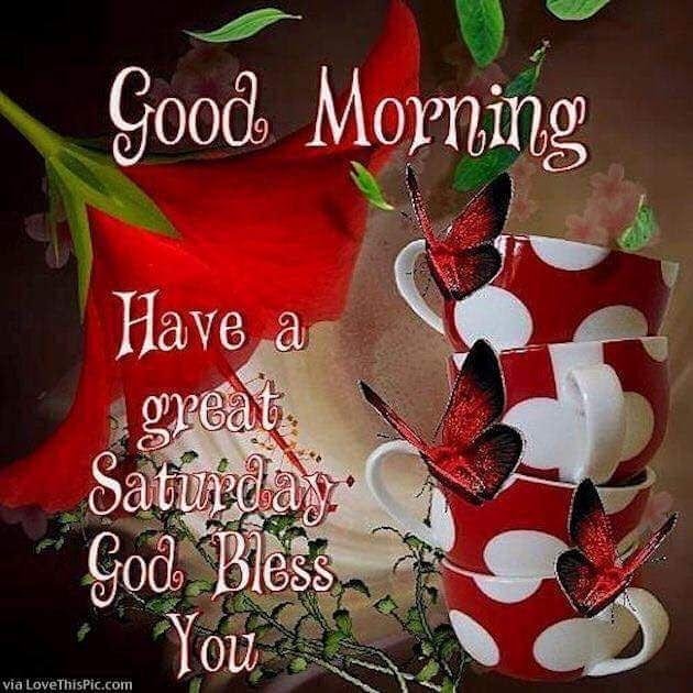 Happy Saturday. Enjoy your day.
