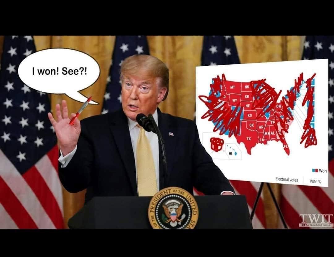 See I won.