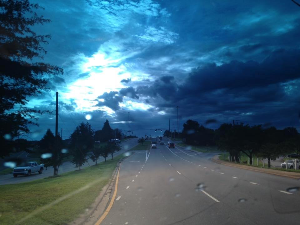 Friday morning sky in the east.