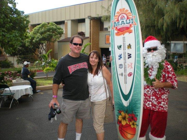Stephen and Jeannie at Maui Invitational