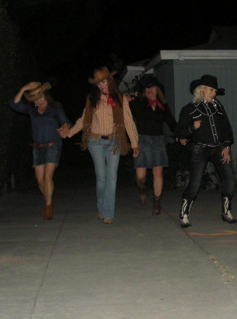 country party with Irma and her sisters