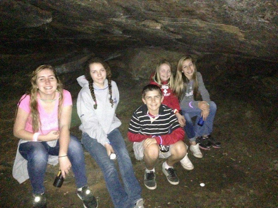 Lava cave 30 feet under ground