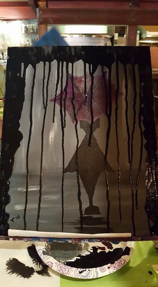 I painted this funky thing tonight