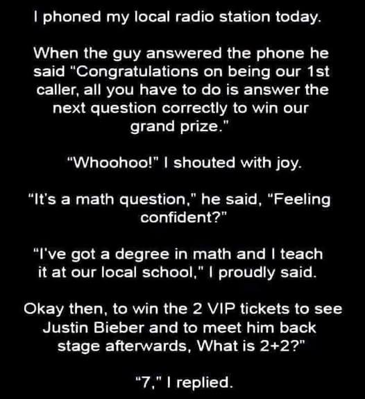I laughed out loud.