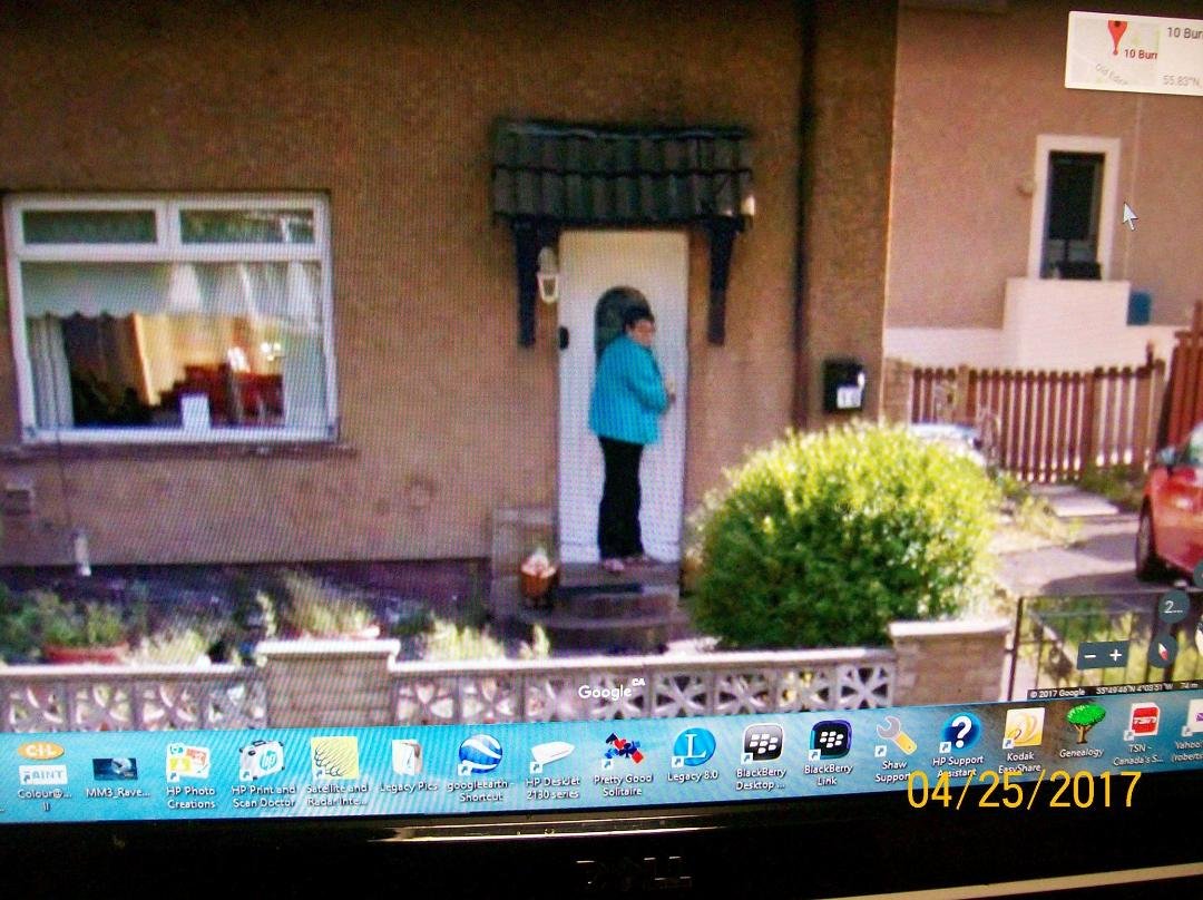 Kirsty I was checking out my new update of Google Earth for your address and guess what I found.  Your mum is immortal. Check out the photo