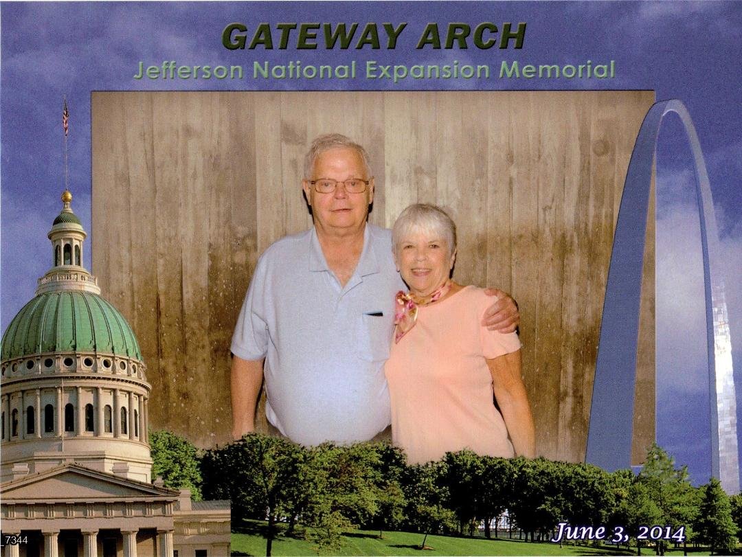 At the arch in St. Louis