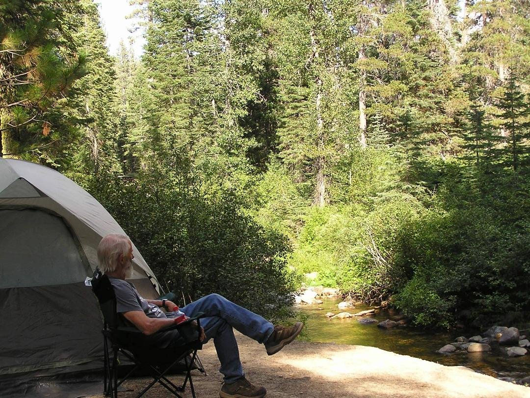 Tough life on the Yuba River, Sierra City.