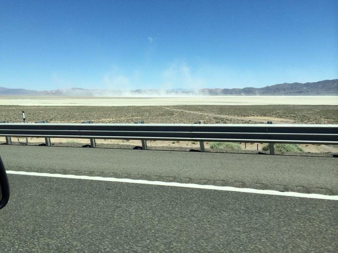 Nothing to stop the dirt devils. Ugh. People choose to live here?