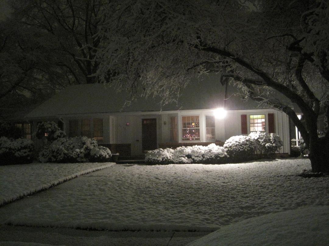 New Year's Eve it was pretty.