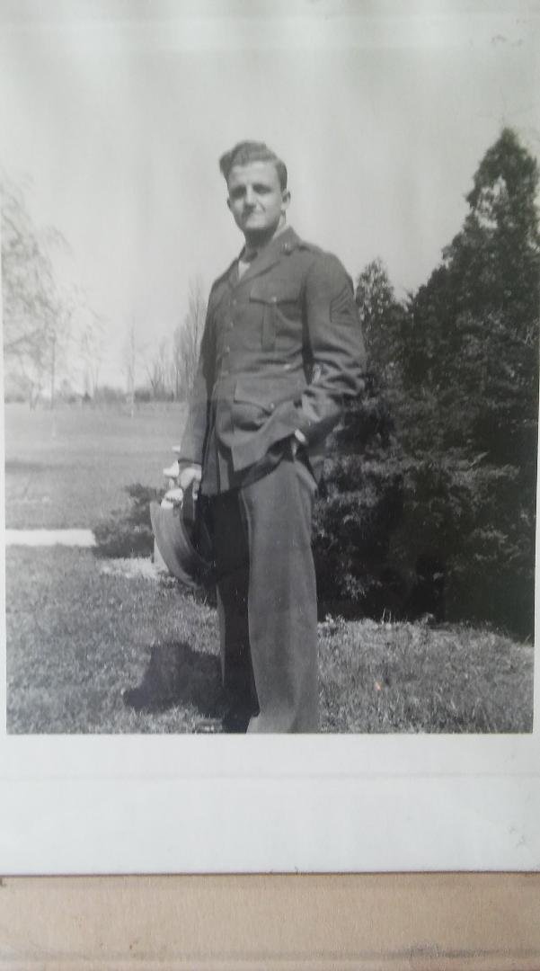 My Dad upon his return from the South Pacific during WWII. He went through hell as can be seen with the dark circles under his eyes. Semper Fi ..Dad