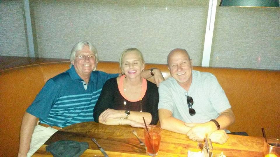 This was a couple of weeks ago. ..Barry Anderson a HS and college friend was down here on business. ..We met up at Del Friscos in Southlake. ...