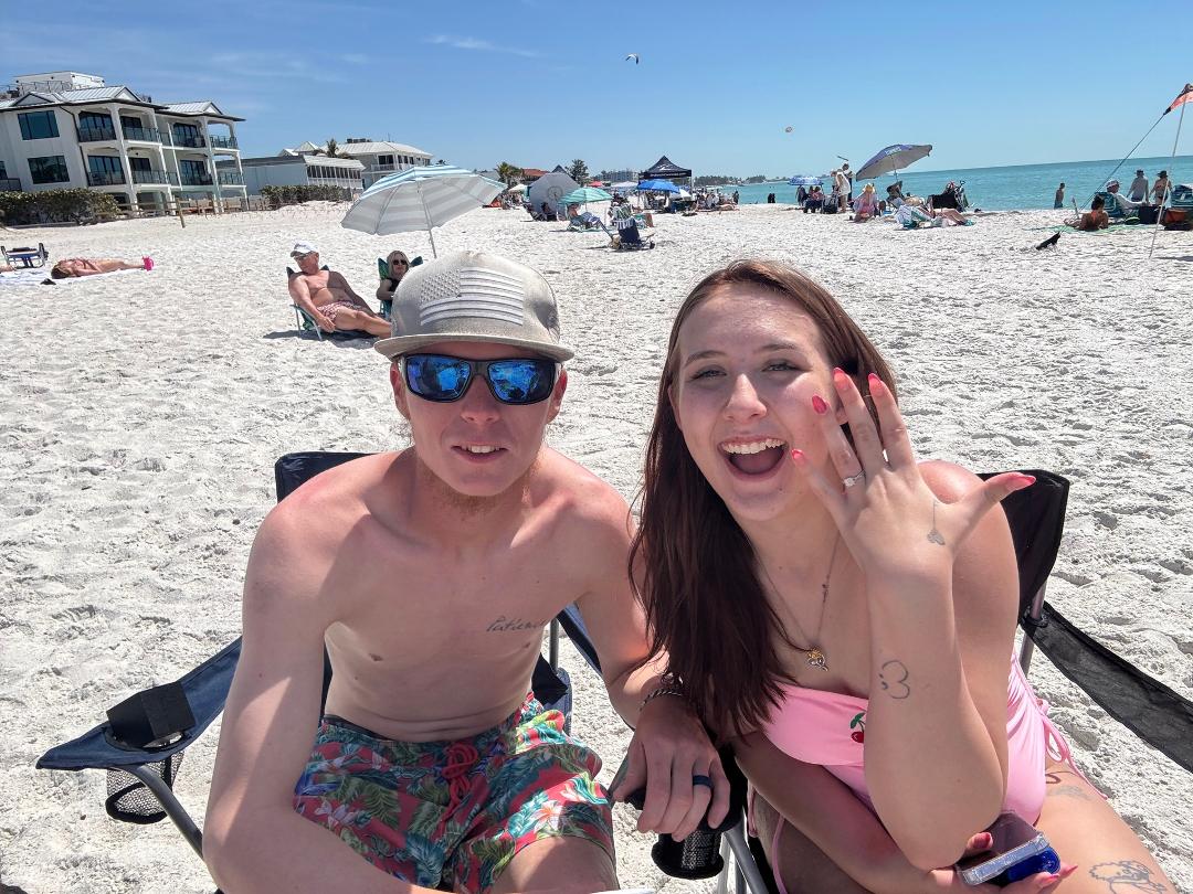 Over the moon happy for my granddaughter, Kaitlyn Quattlebaum, and her new fiance, Dillen Hayward ! Congratulations! ♥️♥️♥️
