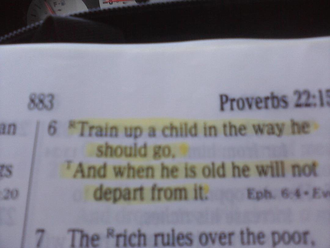 Teresa Griffith's album, PROVERBS 22:6