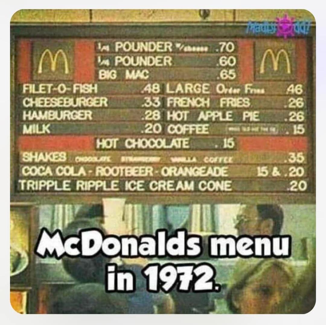 remember the apple pies were really fried and you could side order it in a cup and get vanilla cream on it (them) …
That was still 5 years before the company officially added the breakfast menu to the line up ….